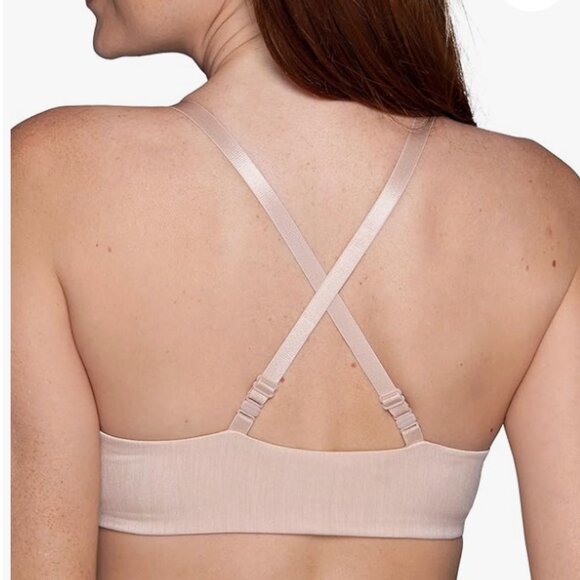 Vanity Fair Illumination Front Closure Bra, 3-Way Convertible Stra, Beige, 38DD - Picture 6 of 9